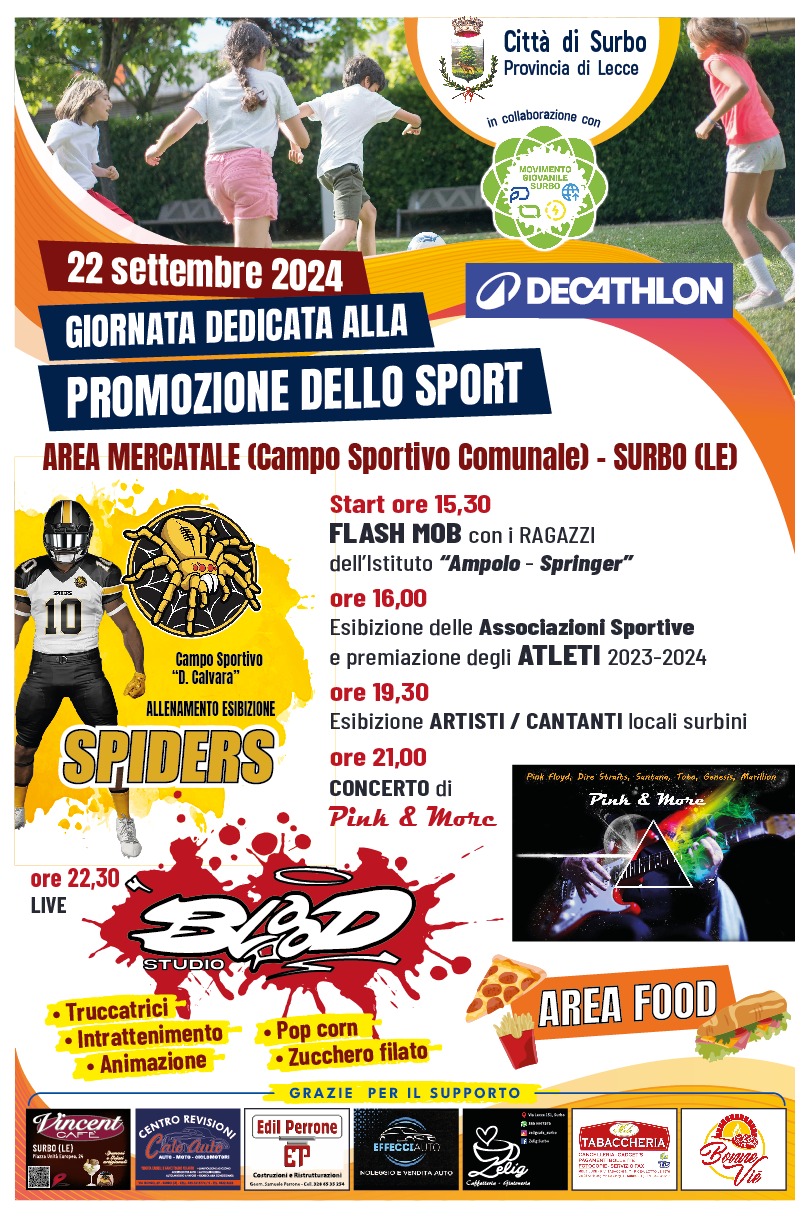 Giornata dedicata alla promozione dello Sport 22 settembre 2024